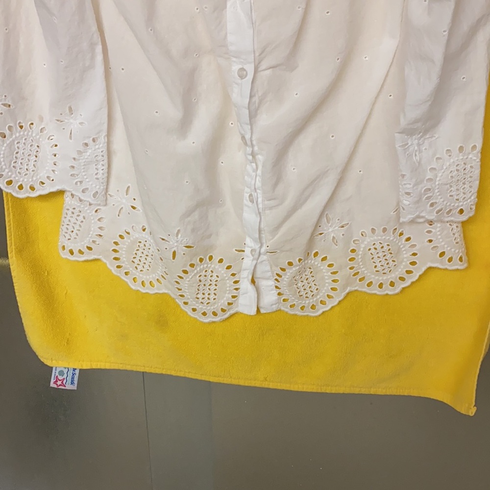 Grace Elements White Cotten Blouse - image 3